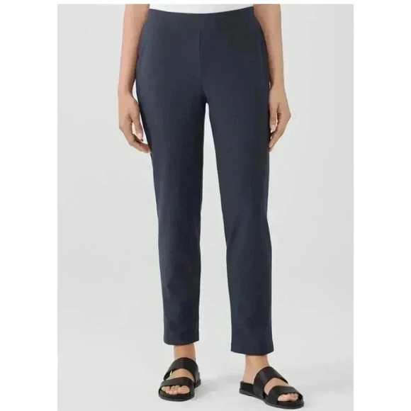 Eileen Fisher System Slim Ankle Stretch Crepe Pants size Large - Picture 7 of 8